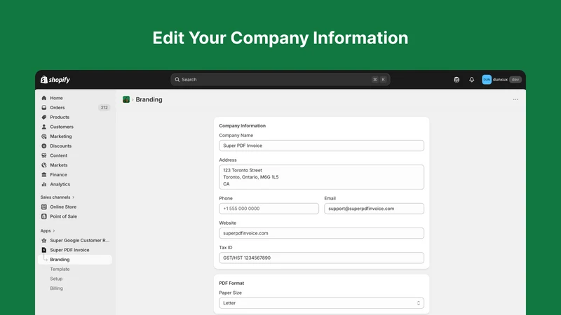 Super PDF Invoice