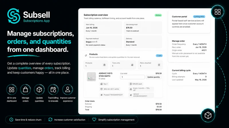 Subsell Subscriptions App