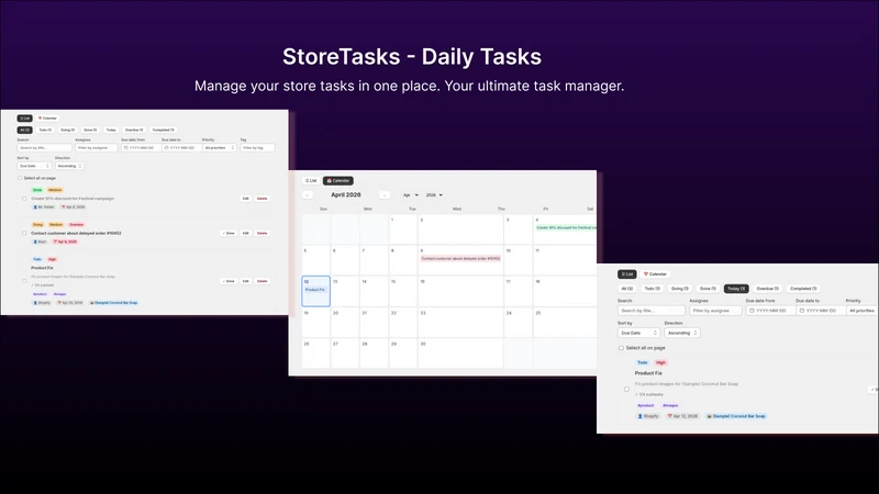 StoreTasks ‑ Daily Tasks