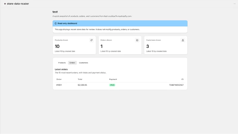store‑data‑reader