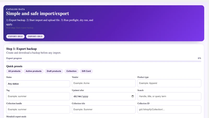 DataPorter Import Export