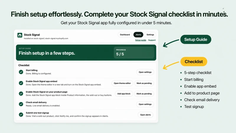 Stock Signal‑ Restock Alerts