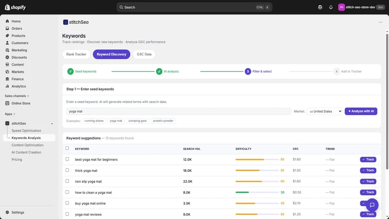 StitchSEO ‑ AI SEO Optimizer