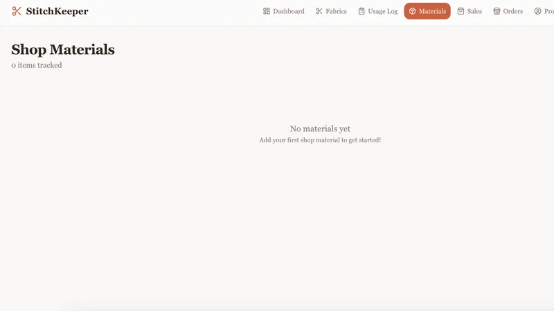 StitchKeeper ‑ Fabric Tracker