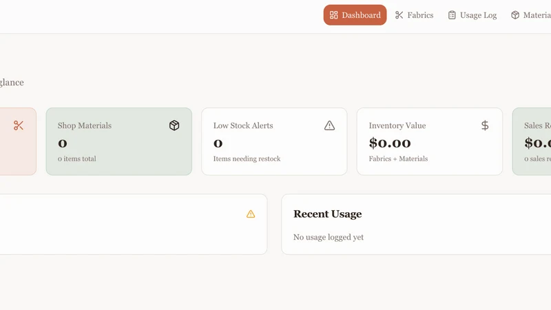 StitchKeeper ‑ Fabric Tracker