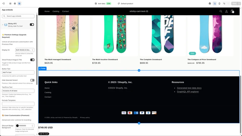 Sticky Add To Cart