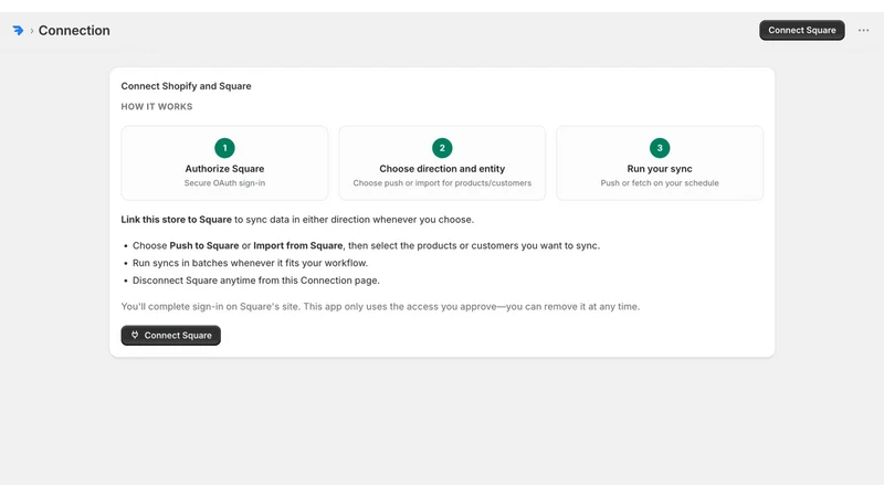 SquareFloww Square Integration