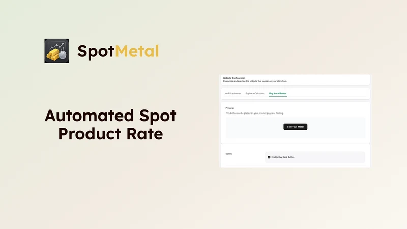 Spotmetal: Live gold pricing