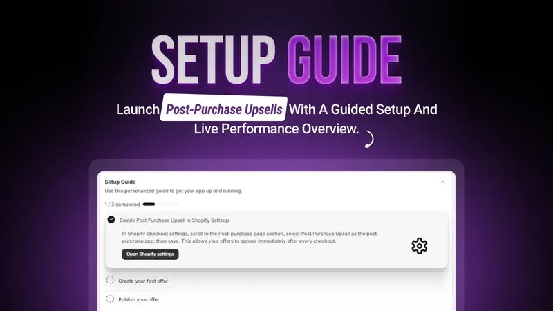 Spark Post Purchase Upsell