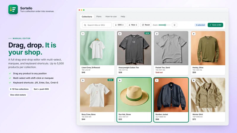 Sortello ‑ Collection Sorting