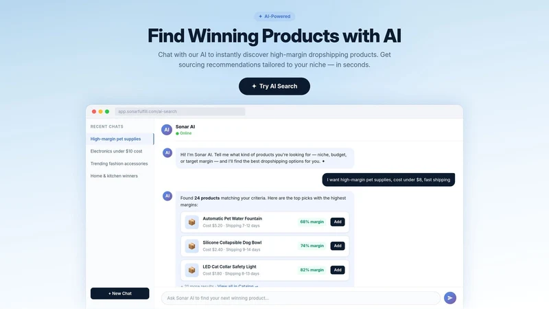 SonarFulfill Easy Dropshipping