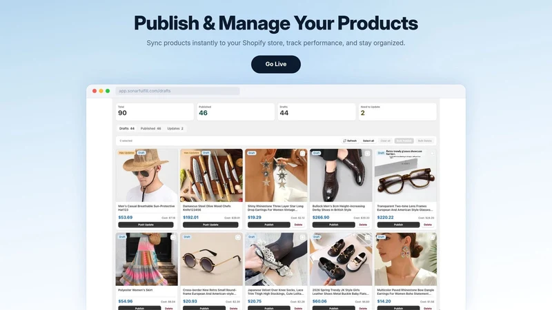 SonarFulfill Easy Dropshipping
