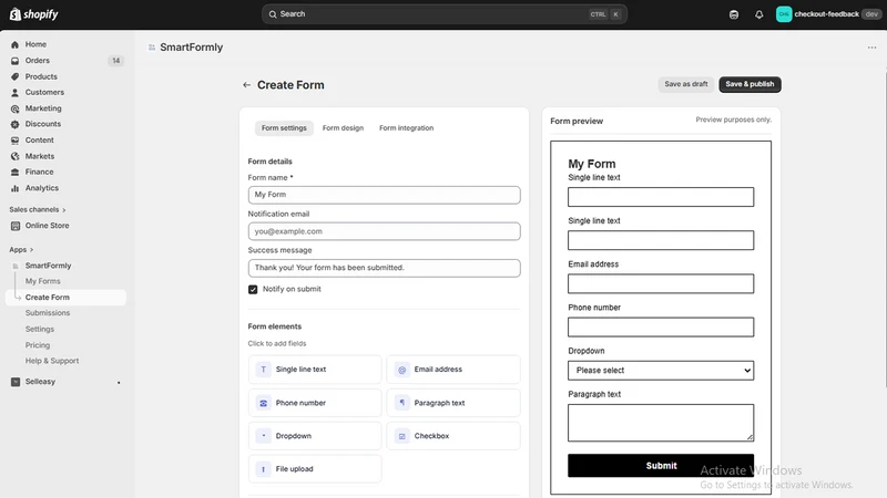 Smart Formly ‑ Form Builder