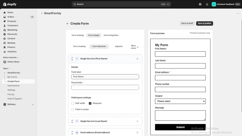 Smart Formly ‑ Form Builder