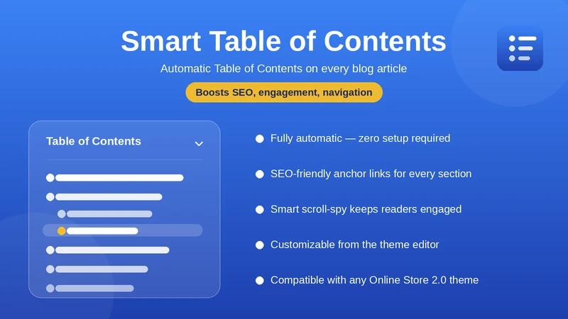 Smart Table of Contents