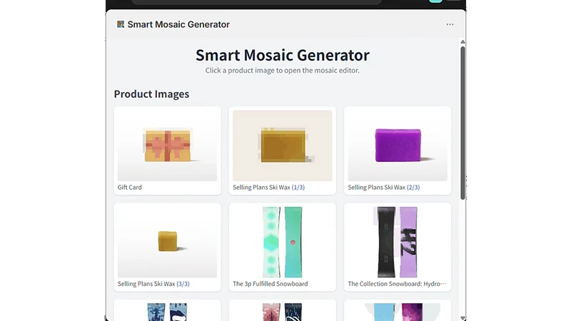 Smart Mosaic Generator
