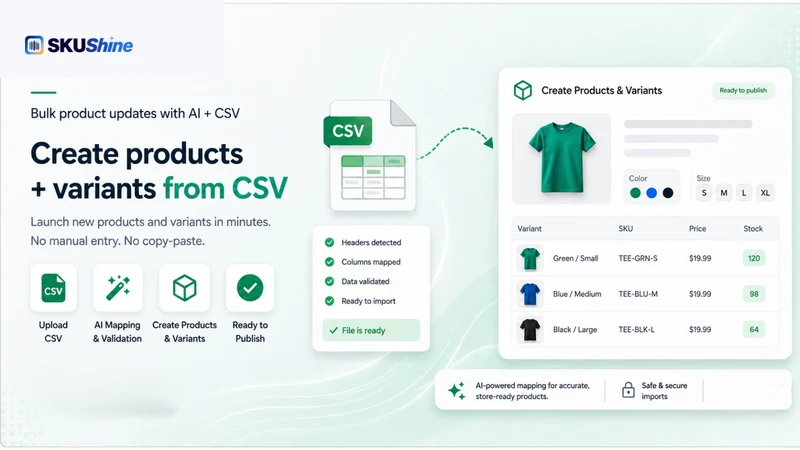 SKUShine Bulk Product Editor