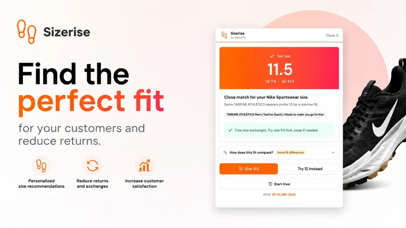 Sizerise AI Shoe Size Finder