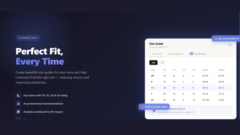 Size Guide Pro