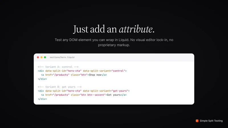 Culsin ‑ Simple Split Testing