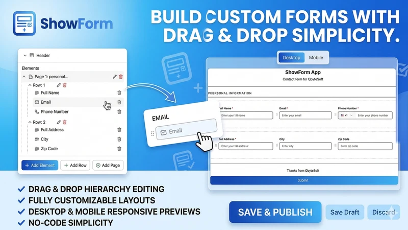 ShowForm: Spin Wheel & Quiz