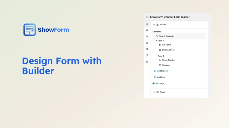 ShowForm: Spin Wheel & Quiz