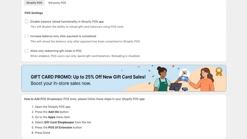 Shopkeeper GiftCard Pro