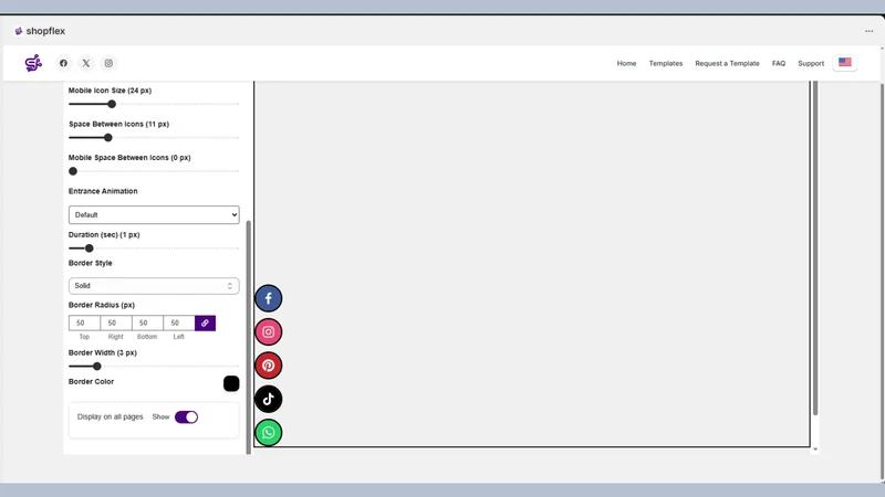 ShopFlex | Social Icons