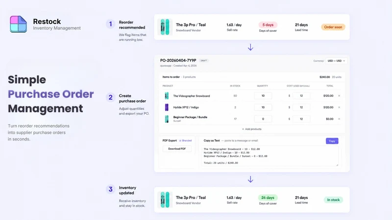 Restock: Inventory Management