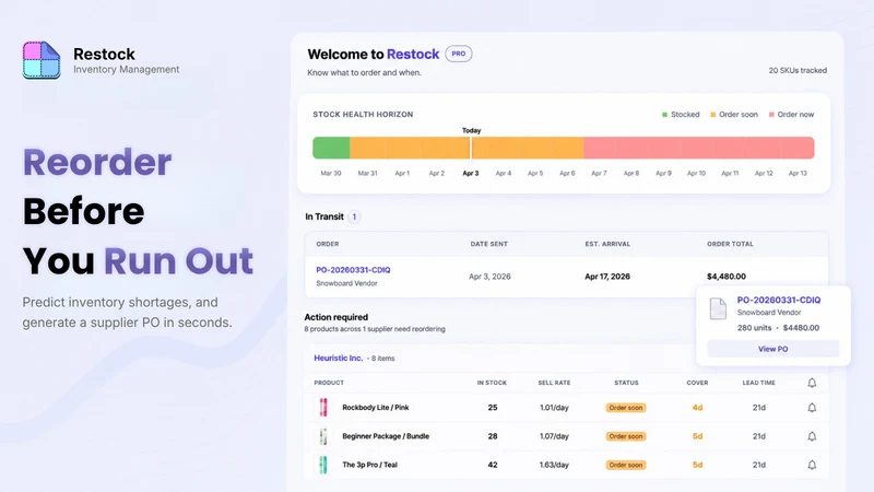 Restock: Inventory Management