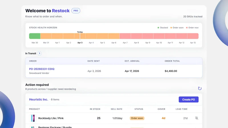 Restock: Inventory Management