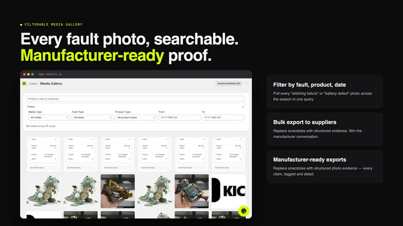 Resolvi ‑ Warranty Management