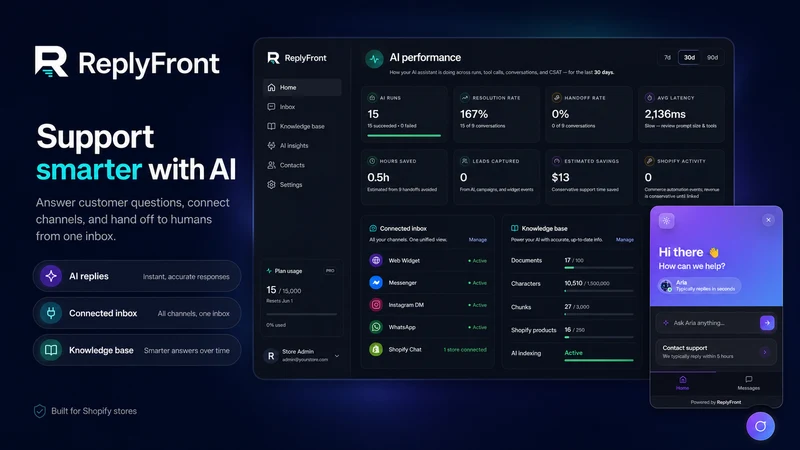 ReplyFront AI Chat & Helpdesk