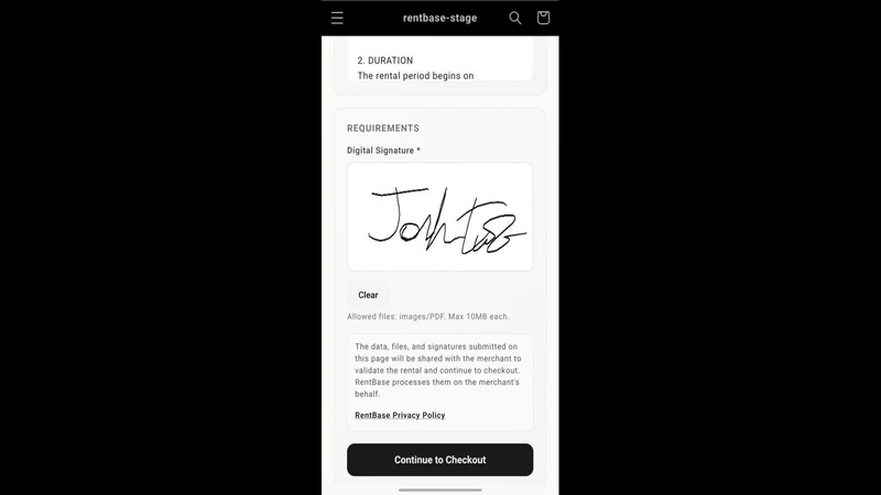 RentBase: Rental Bookings