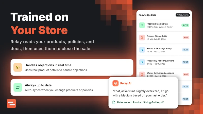 Relay: AI SMS Cart Recovery