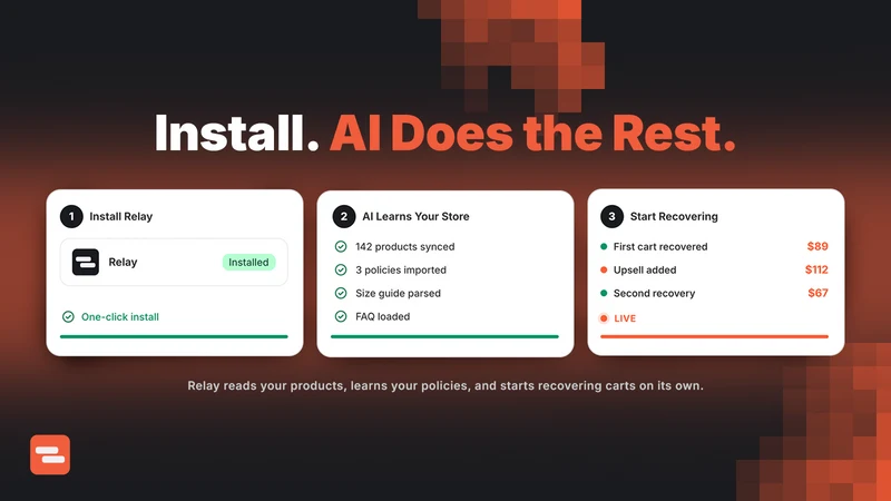 Relay: AI SMS Cart Recovery