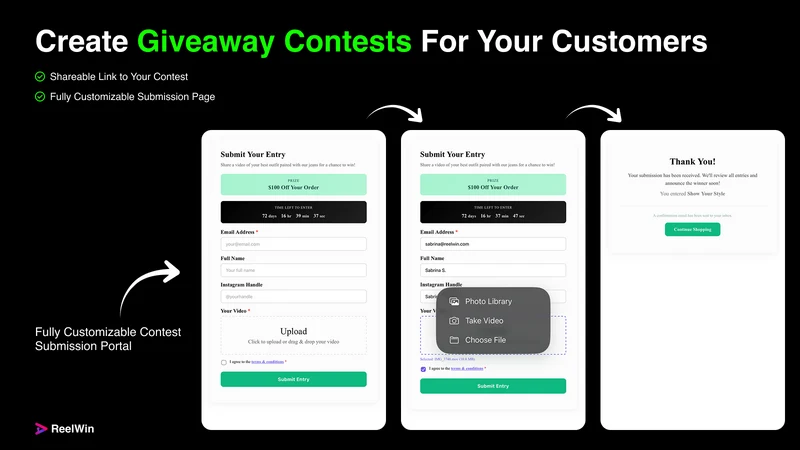 ReelWin: UGC Video Contests