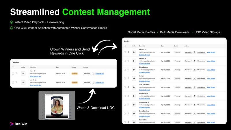 ReelWin: UGC Video Contests