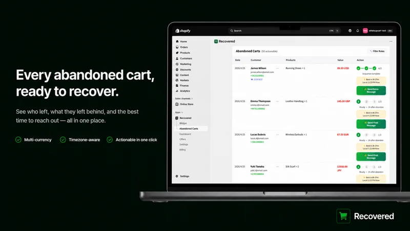 Recovered: AI Cart Recovery