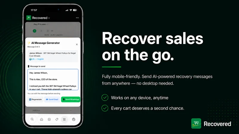 Recovered: AI Cart Recovery