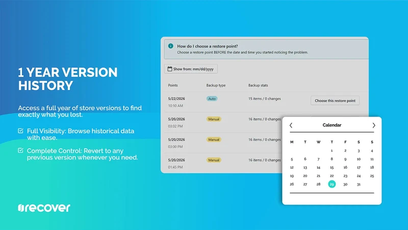 Recover Backups & Restore