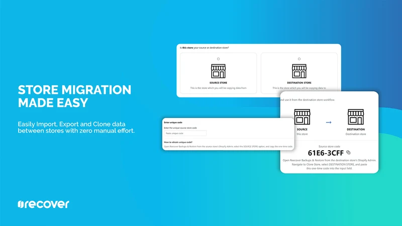 Recover Backups & Restore