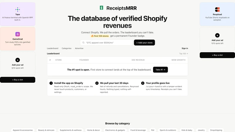 ReceiptsMRR