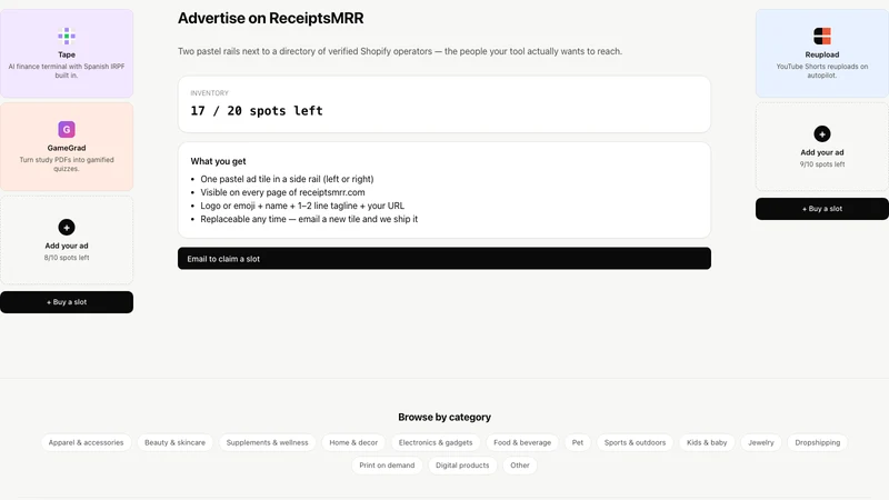 ReceiptsMRR