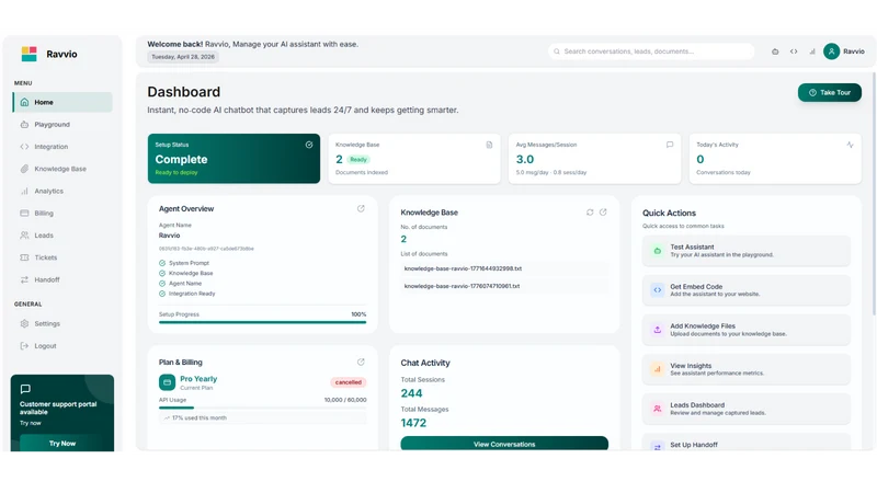 Ravvio: AI Customer Support