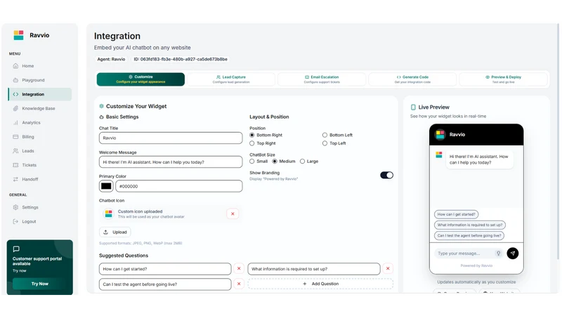 Ravvio: AI Customer Support