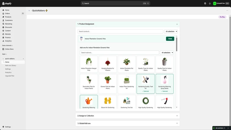 QuickAddons ‑ Product Add‑ons