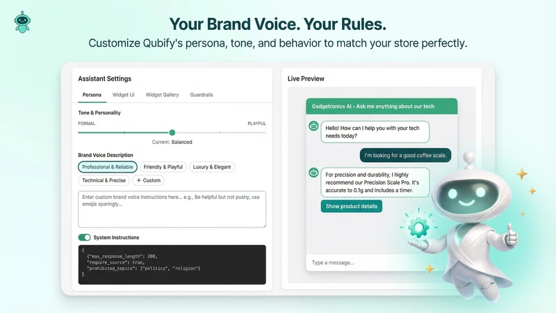 Qubify: AI Sales Chat & Upsell