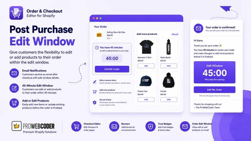 PWC : Order & Checkout Editor