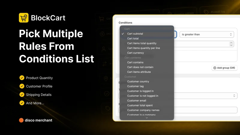 BlockCart: Checkout Validation
